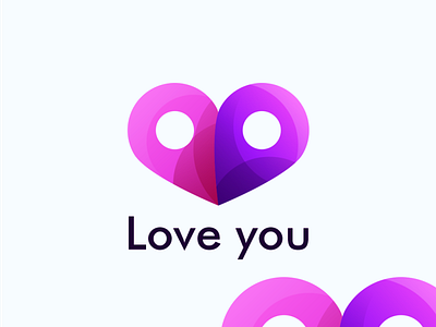 love you design concept logo app branding design icon illustration logo typography ui ux vector