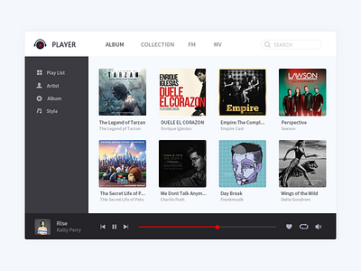 An Music Player interface music ui