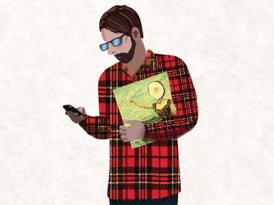 Hipster Scum character illustrator