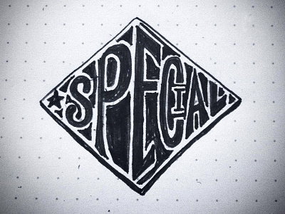 Special hand lettering
