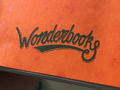 Wonderbooks Logo lettering logo typography wonderbooks