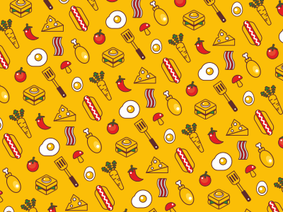 Breakfast pattern breakfast carrot cheese egg hotdog pattern sandwich