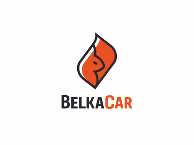 Belka Car car logo rental squirrel