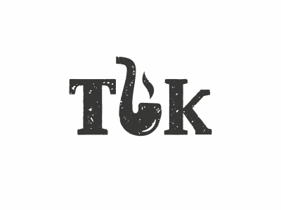 Tbk grunge logo pipe smoke tobacco type vintage