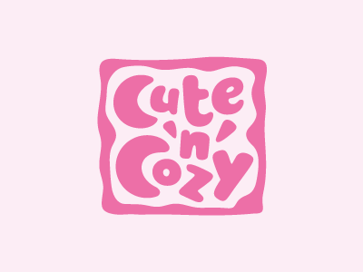 Cute'n'cozy children cozy cute kids logo pink sale shop