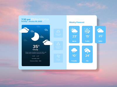 DailyUI 37: Weather