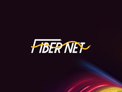 Logo Fiber Net 3d animation graphic design logo net network ui