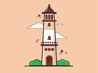 Lighthouse branding design graphic design icon illustration vector