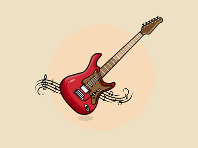 Guitar / Bass Electric 3d animation branding design graphic design icon illustration logo ui ux vector