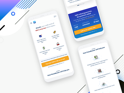 Landing Page Design - Mobile Web & App