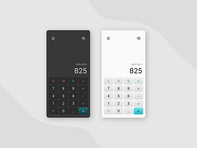 DailyUI #004 - Calculator