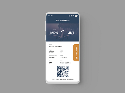 DailyUI #024 - Boarding Pass