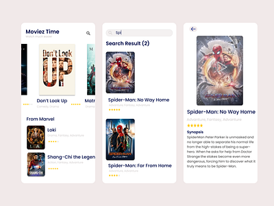 Movie UI Design