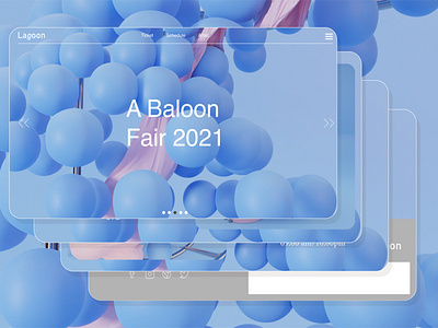 Lagoon : Festival balloon -  Simple Web Design