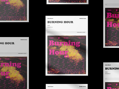 Burning Hour - Poster design for Jadu Heart branding bussiness card design flyer design freelancer graphic design icon music lyrics poster design
