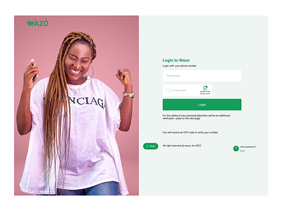 Login page of a loan web APP design figma finance fintech internship landing page loan login money naija signin ui ui design uiux user experience ux webapp