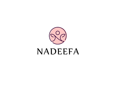 Nadeefa Feminine Logo beauty branding design feminine floral girl icon illustration logo ui women