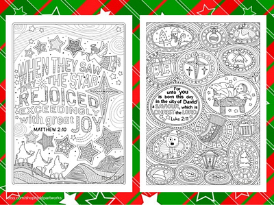 Two Christmas Coloring Pages angel coloring baby jesus christmas coloring printable pages xmas coloring zendoodle zentangle arts