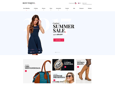 Boutique Clothing Website Design