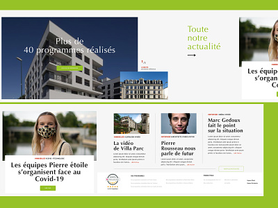 REALESTATE WEBSITE HORIZONTAL SCROLL - 2/5 architecture ecommerce green horizontal scroll realestate webdesign website