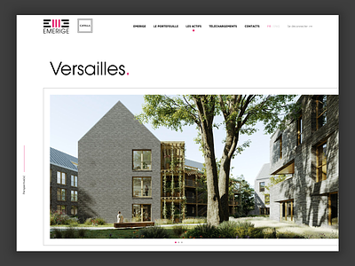 Emergie - Architecture page architecture design realestate ui webdesign website