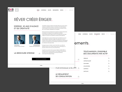 EMERIGE - Content page architecture design download listing realestate ui webdesign website