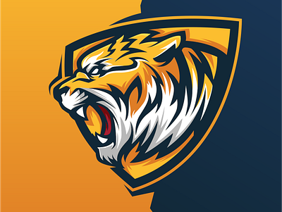 Tiger branding design esports gaming graphic design icon logo mascot sport sports sports logo tiger tigers vector