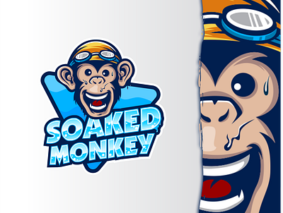 monkey branding design gaming graphic design icon logo mascot monkey vector