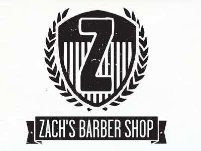 Zach's Barber Shop Logo