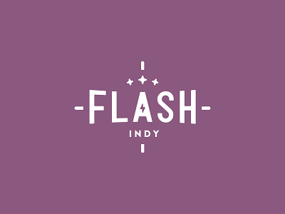 Flash Logo branding flash identity indy lightning logo photography vintage word mark