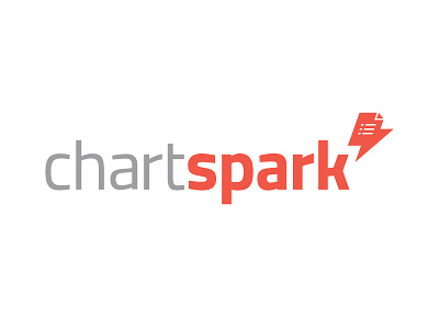 Chartspark Logo chart identity lightning logo mark medical spark