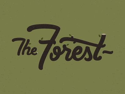 Forest Type forest hand drawn lettering nature organic tree typography vector