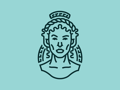 Hera ancient character crown god goddess greece greek hera illustration line drawing woman