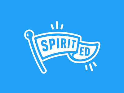 SpiritED banner branding high school identity illustration logo non profit pennant retro school