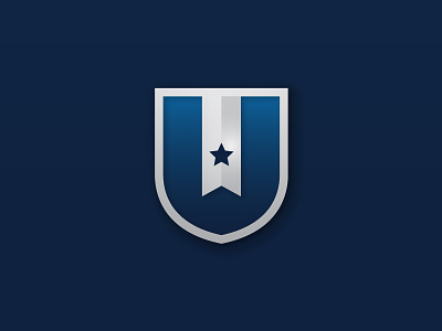 United Schools of Indiana bookmark corporate gradient indiana logo school shield star united
