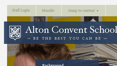 School website typography