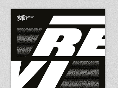 Hip-Hop Quoted - Ocean Wisdom - Revvin' graphic design print typography