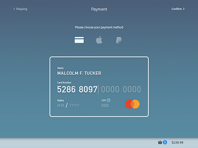 Daily UI 002 - Credit Card Form