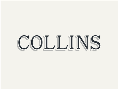 Collins logotype lettering logotype