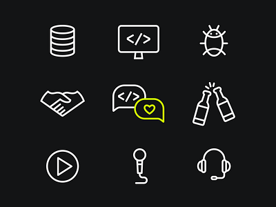 Icon Set for German Developers' Platform