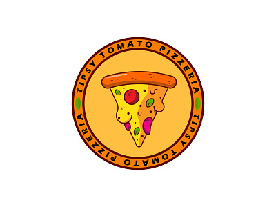 Logo design for Pizza Restaurant branding cartoon circle graphic design icon illustration logo mascot minimal pizza restaurant shape vector