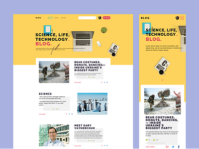 Blog article blog life science technology web yellow