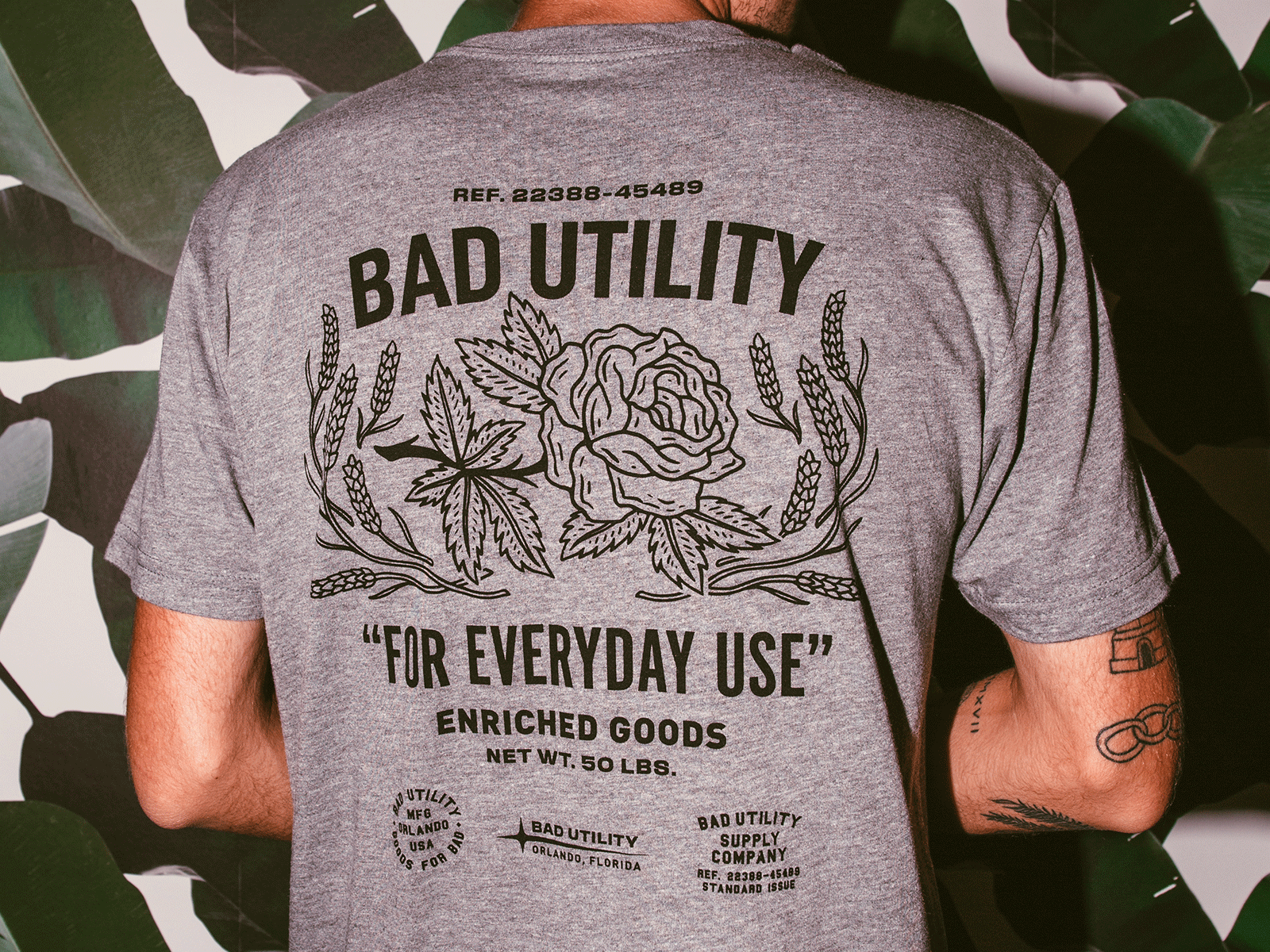 BadUtility Rose Tee bad utility badutility design florida graphic design illustration rose tee travis pietsch tshirt tshirt design vintage woodcut