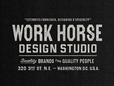 WorkHorse Designs (3/3) badge badge design branding custom type design graphic design illustration logo retro travis pietsch type design typography vintage work horse