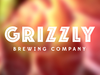 Grizzly Brewing Company Logotype alcohol background beer brand branding brewery grizzly historical typeface identity inking logo logotype phosphor process type