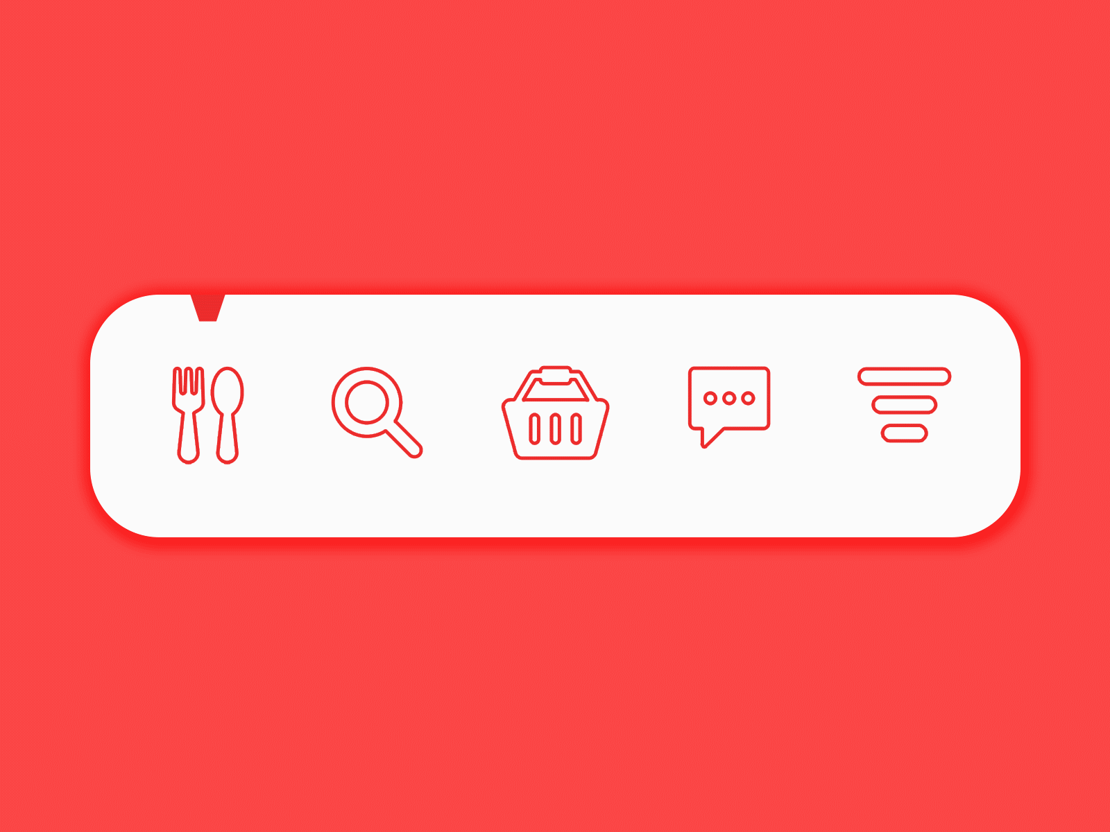 food tabbar animate design gif ketchup tabbar