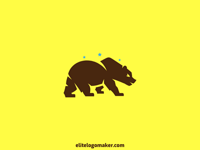 Brown Bear Logo animal bear farming logo design logo for sale logo maker logotipo mascot park wild bear