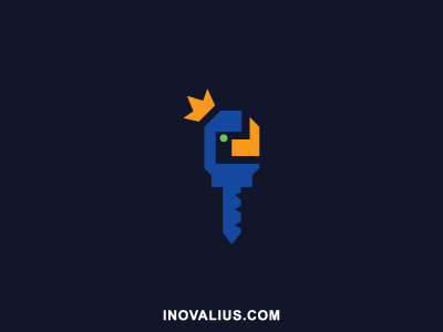 Key Bird Logo abstract bird crown financial key locksmith logo logo design logo for sale strategy