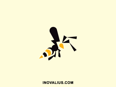 Bee Logo advertising animal insect bee farming flying insect logo logo design logo for sale logo maker