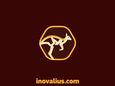 Kangaroo Logo animal australia jumping kangaroo logo logo design logo for sale logo maker pet shop sport